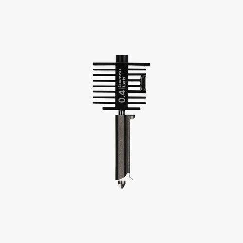 Bambu Lab Hotend für die A1 Serie mit 0,4 mm Düse aus gehärtetem Stahl und Kühlrippen