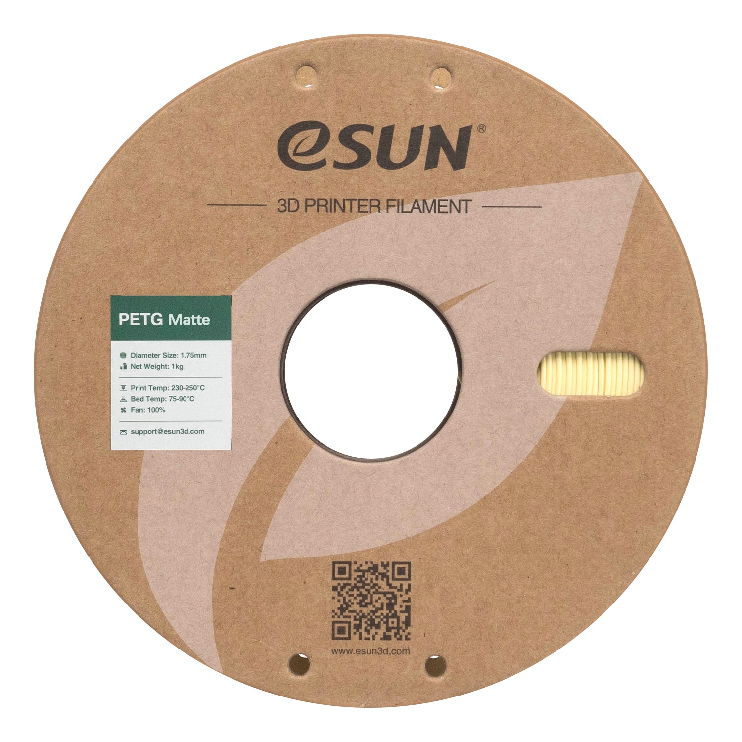 Filament PETG Matt mandelgelb | eSUN