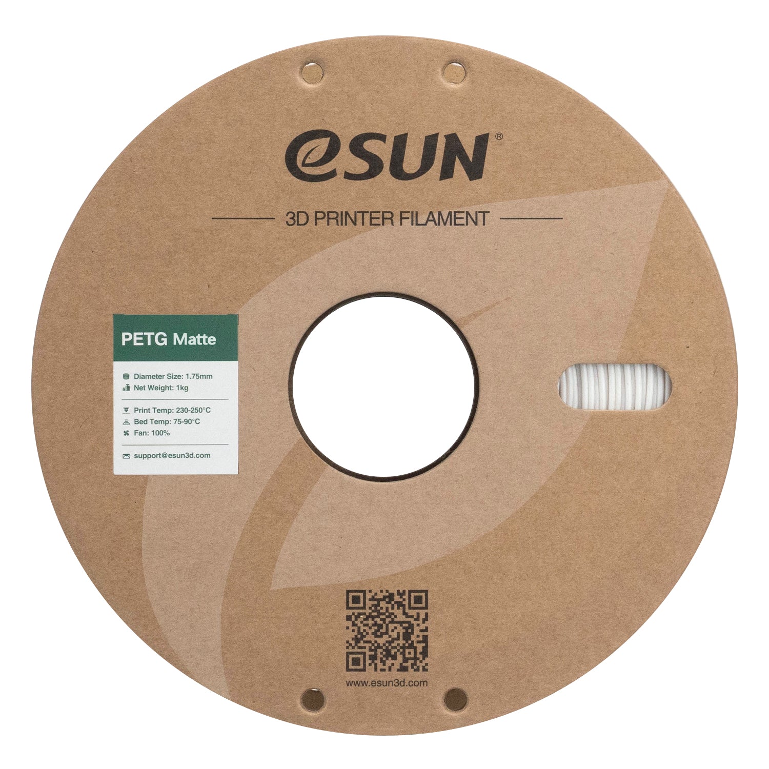 Filament PETG Matte white | eSUN