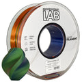 Seide PLA Dreifarbig Orange Blau Grün Filament Spule, Prof. Lab, 1,75 mm