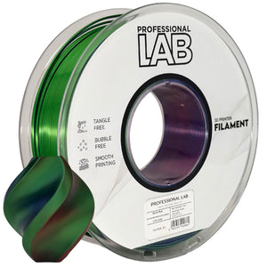 Filament Seide PLA Dreifarbig Rot Blau Grün | Prof. Lab