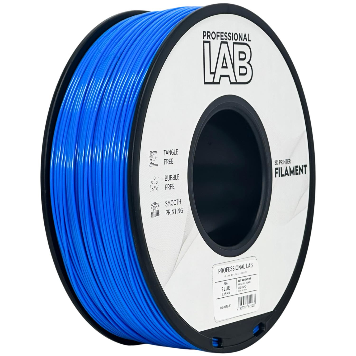 ASA blau Filament Spule, Prof. Lab, 1,75 mm