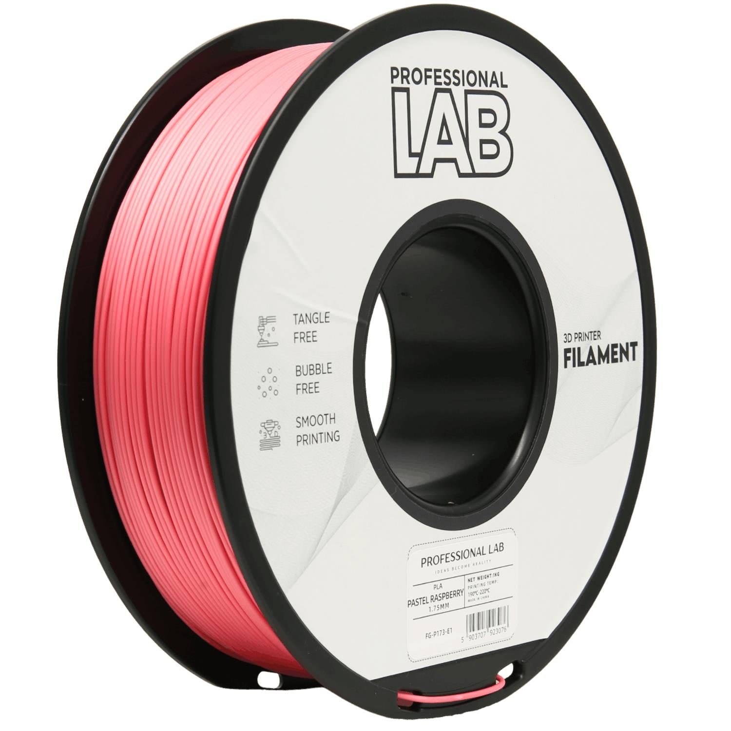 PLA Pastell Himbeer Filament Spule, Prof. Lab, 1,75 mm