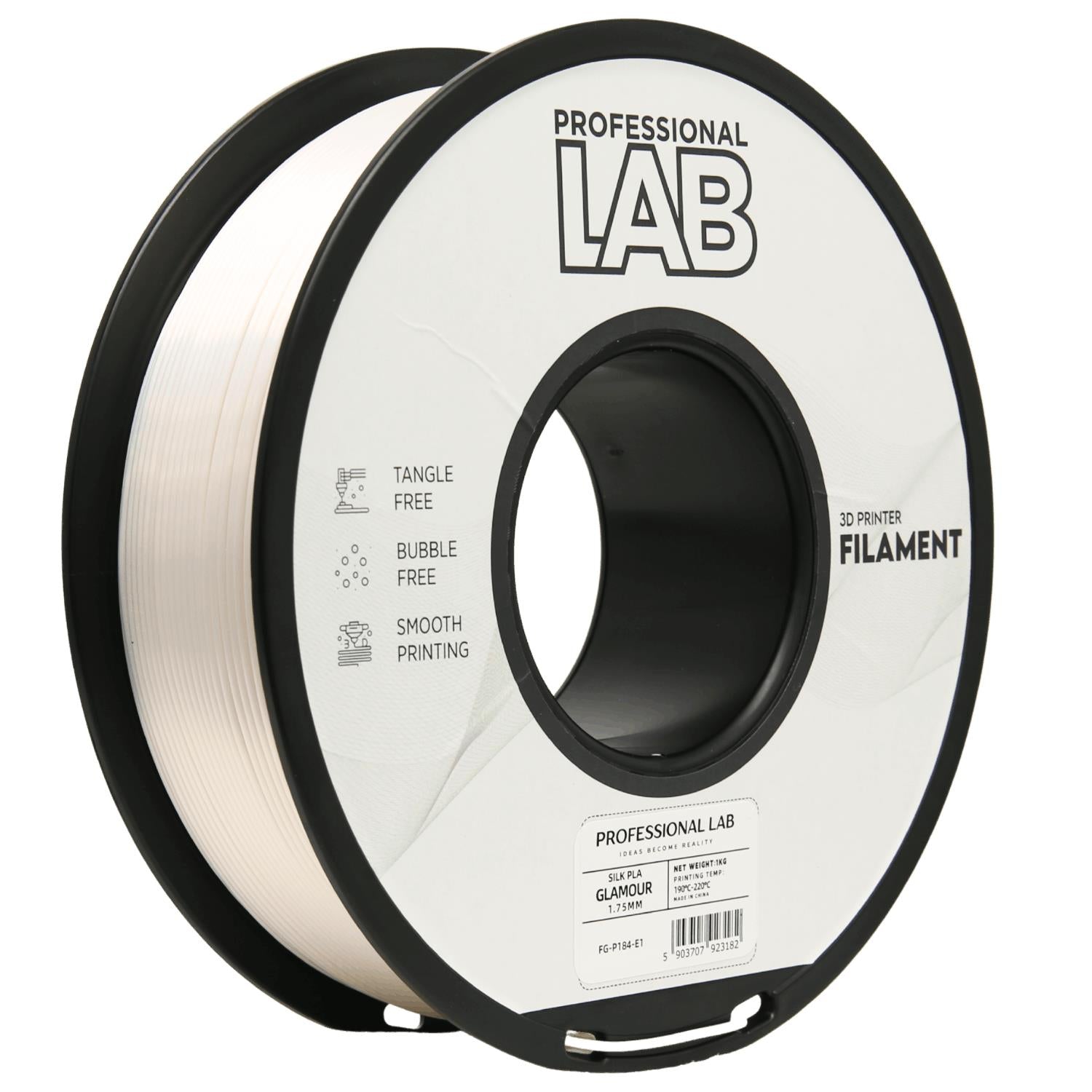 Seiden-PLA schimmernd Filament Spule, Prof. Lab, 1,75 mm