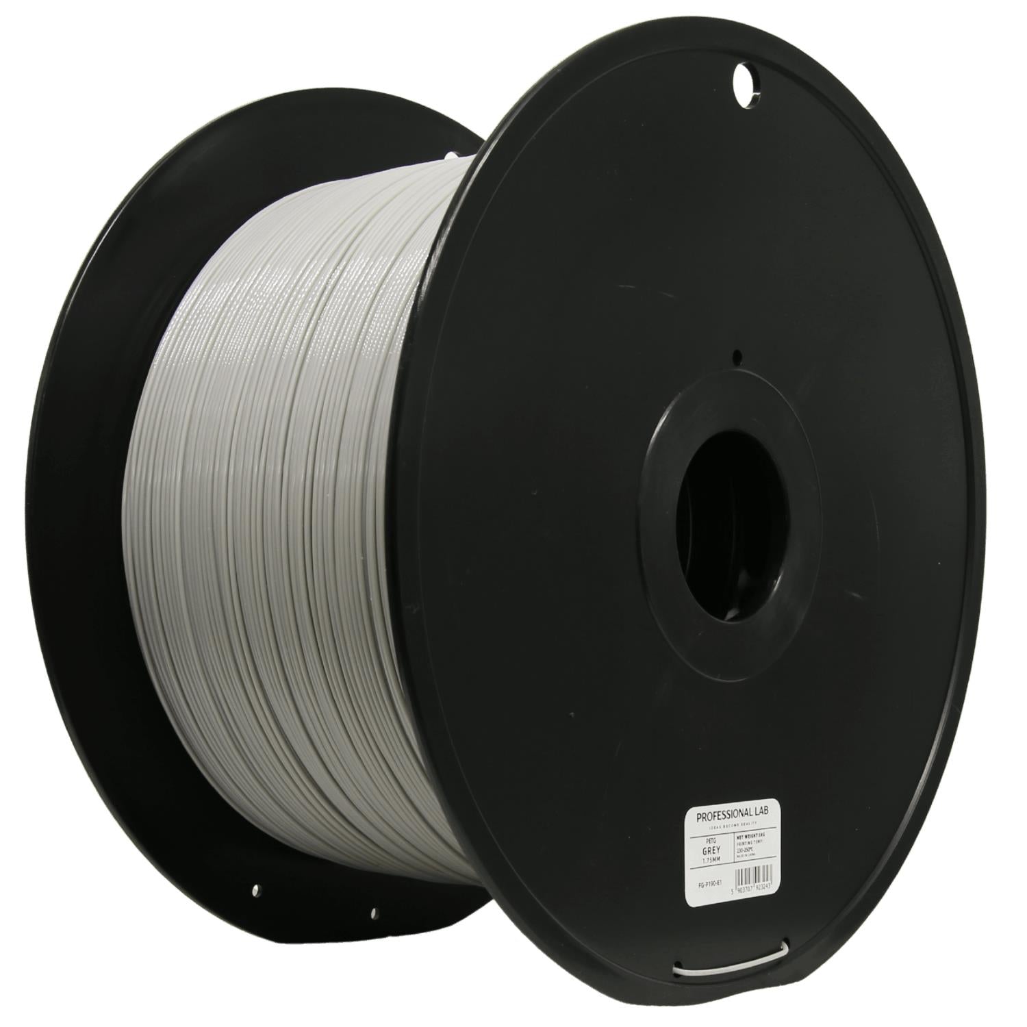 PETG grau 5 kg Filament Spule, Prof. Lab, 1,75 mm