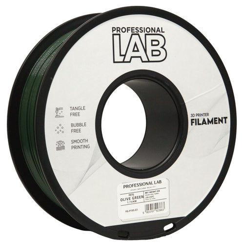 PETG olivgrün Filament Spule, Prof. Lab, 1,75 mm