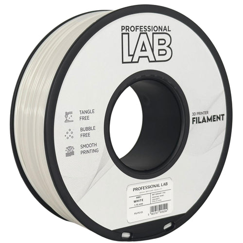 ABS+ weiß Filament Spule, Prof. Lab, 1,75 mm