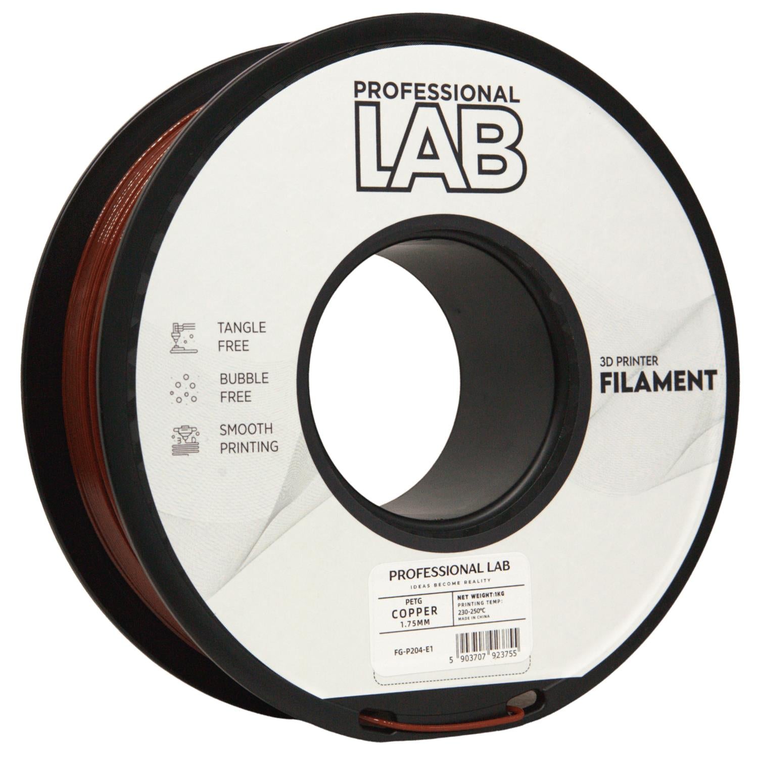 PETG-Kupferdraht Filament Spule, Prof. Lab, 1,75 mm
