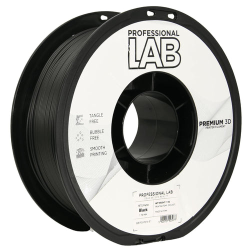 PETG Mattschwarz Filament Spule, Prof. Lab, 1,75 mm