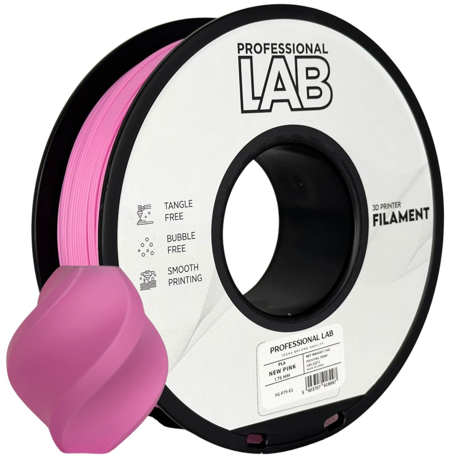 PLA Rosa Filament Spule, Prof. Lab, 1,75 mm