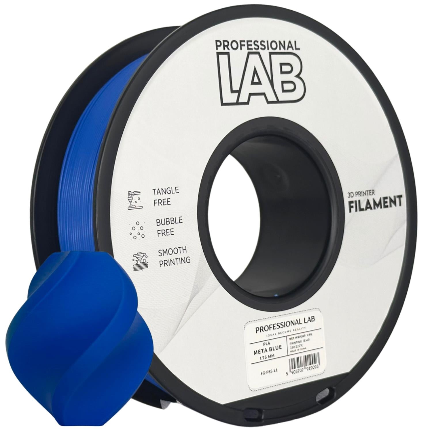 PLA META Blau Filament Spule, Prof. Lab, 1,75 mm