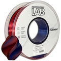 Silk PLA Zweifarbig rot-blau Filament Spule, Prof. Lab, 1,75 mm