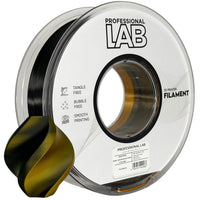 Filament Silk PLA Zweifarbig Schwarz Gold | Prof. Lab