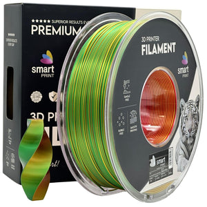 Filament Silk PLA Dreifarbig rot gelb grün | Smart Print