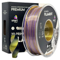Silk PLA Dreifarbig Schwarz Gold Lila Filament Spule, Smart Print, 1,75 mm