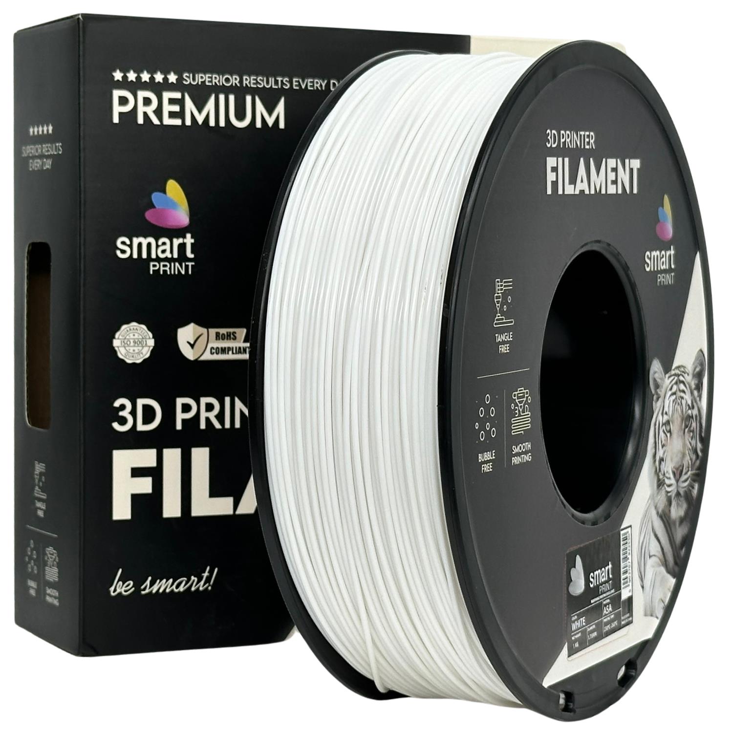 ASA weiß Filament Spule, Smart Print, 1,75 mm