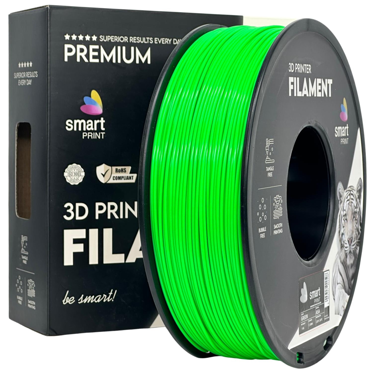 ASA grün Filament Spule, Smart Print, 1,75 mm
