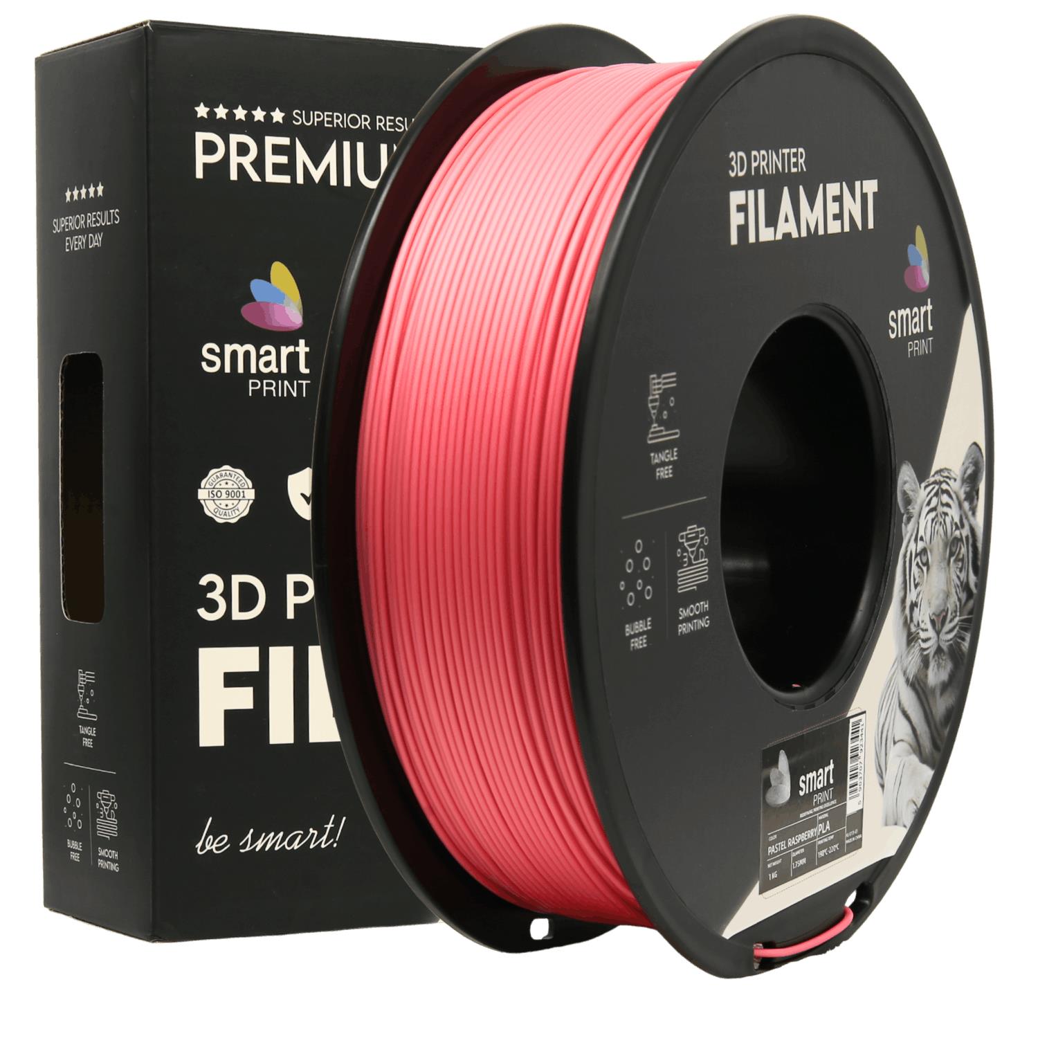PLA Pastell Himbeerrot Filament Spule, Smart Print, 1,75 mm