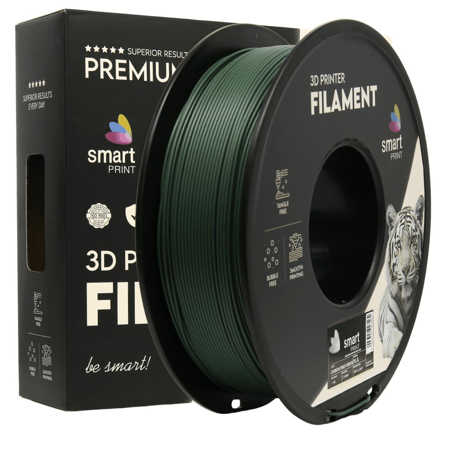 PLA-CF Grün Filament Spule, Smart Print, 1,75 mm