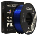PETG-Filament transparent blau Spule, Smart Print, 1,75 mm
