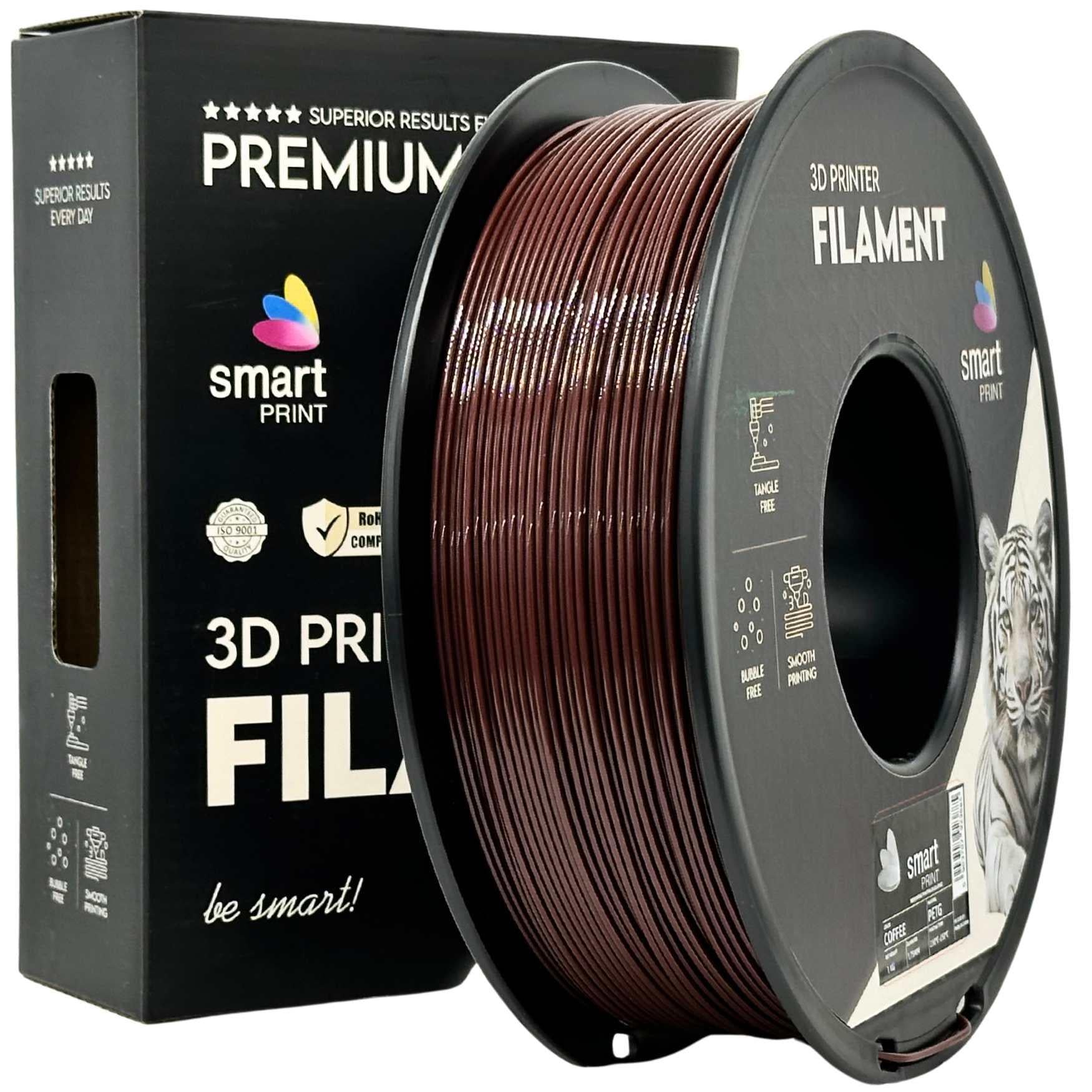 PETG Kaffee Filament Spule, Smart Print, 1,75 mm