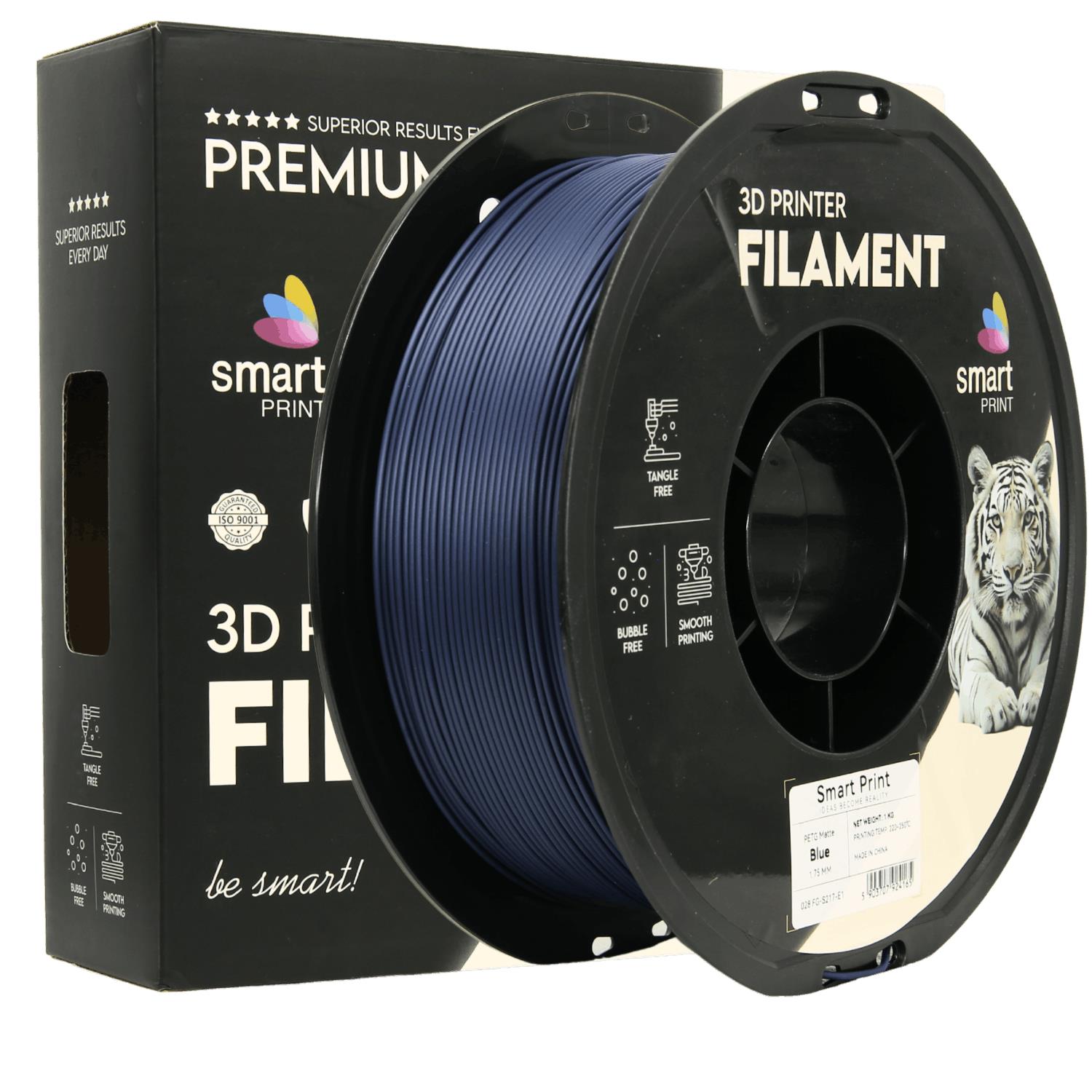 PETG mattblau Filament Spule, Smart Print, 1,75 mm