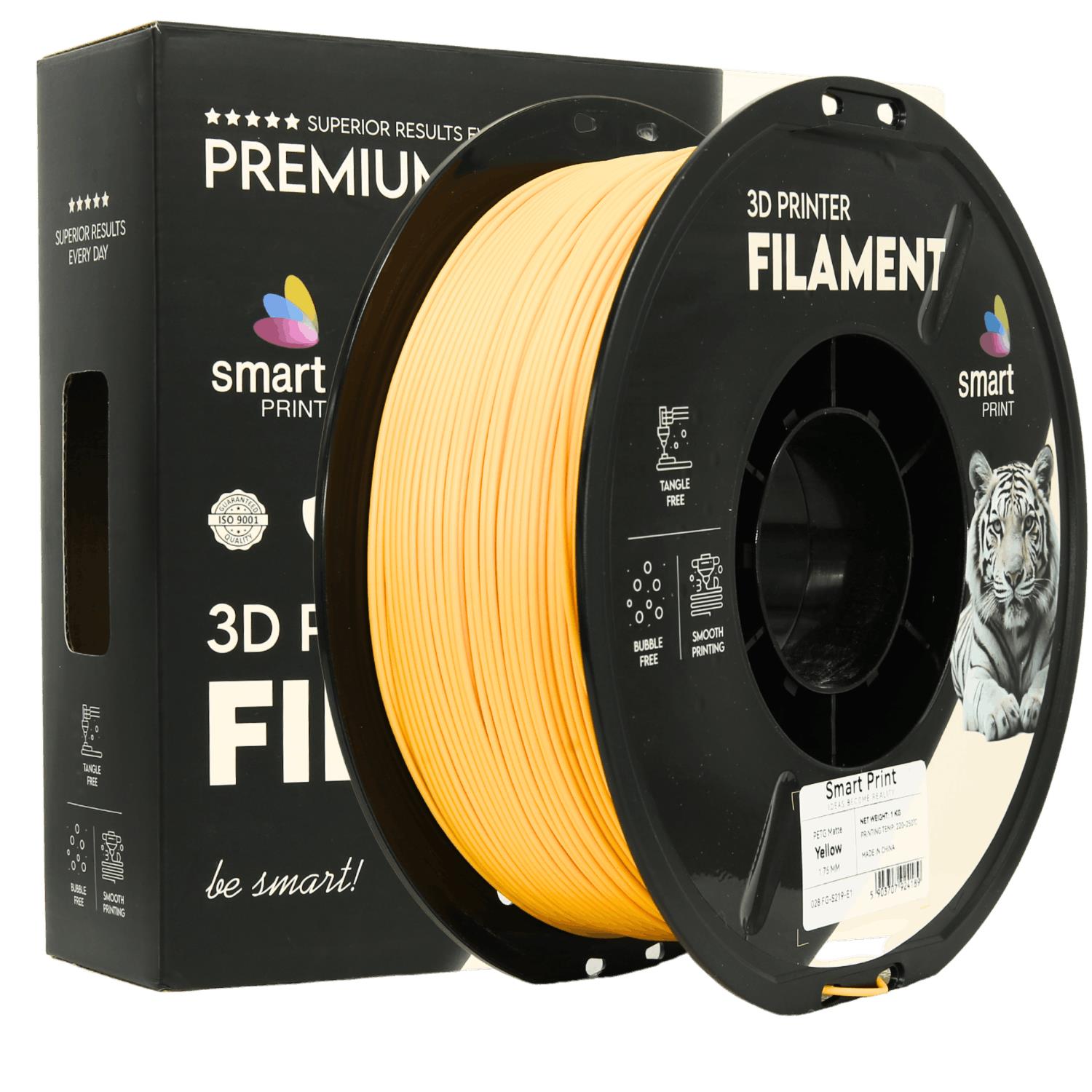 PETG matt gelb Filament Spule, Smart Print, 1,75 mm
