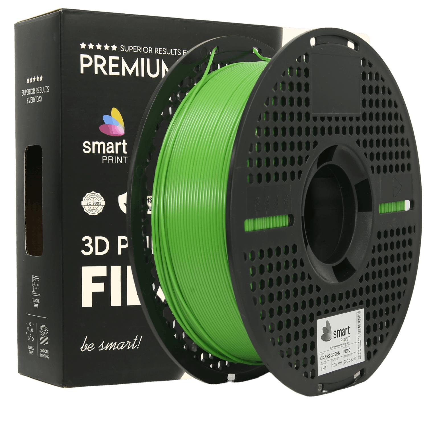 PETG Grasgrün Filament Spule, Smart Print, 1,75 mm