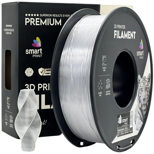 PETG-Filament transparent Spule, Smart Print, 1,75 mm