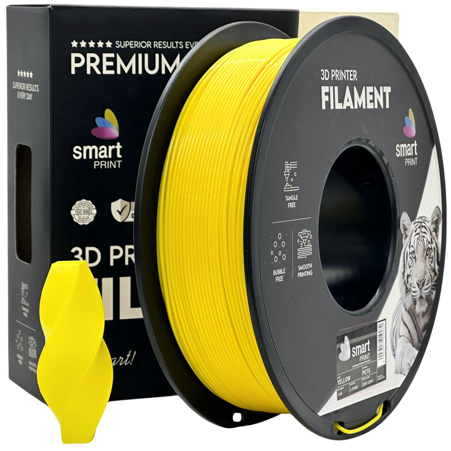 PETG-Filament gelb Spule, Smart Print, 1,75 mm
