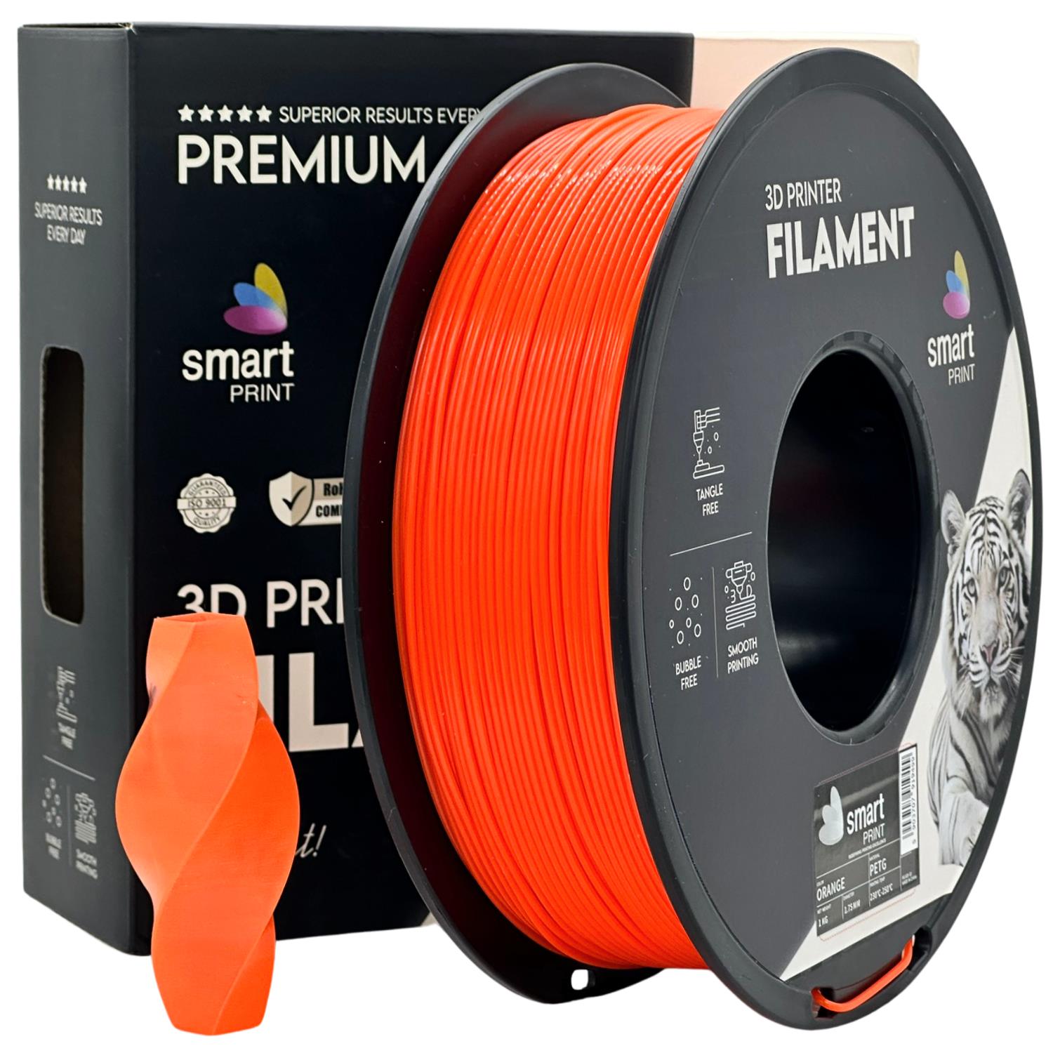 PETG-Filament orange Spule, Smart Print, 1,75 mm