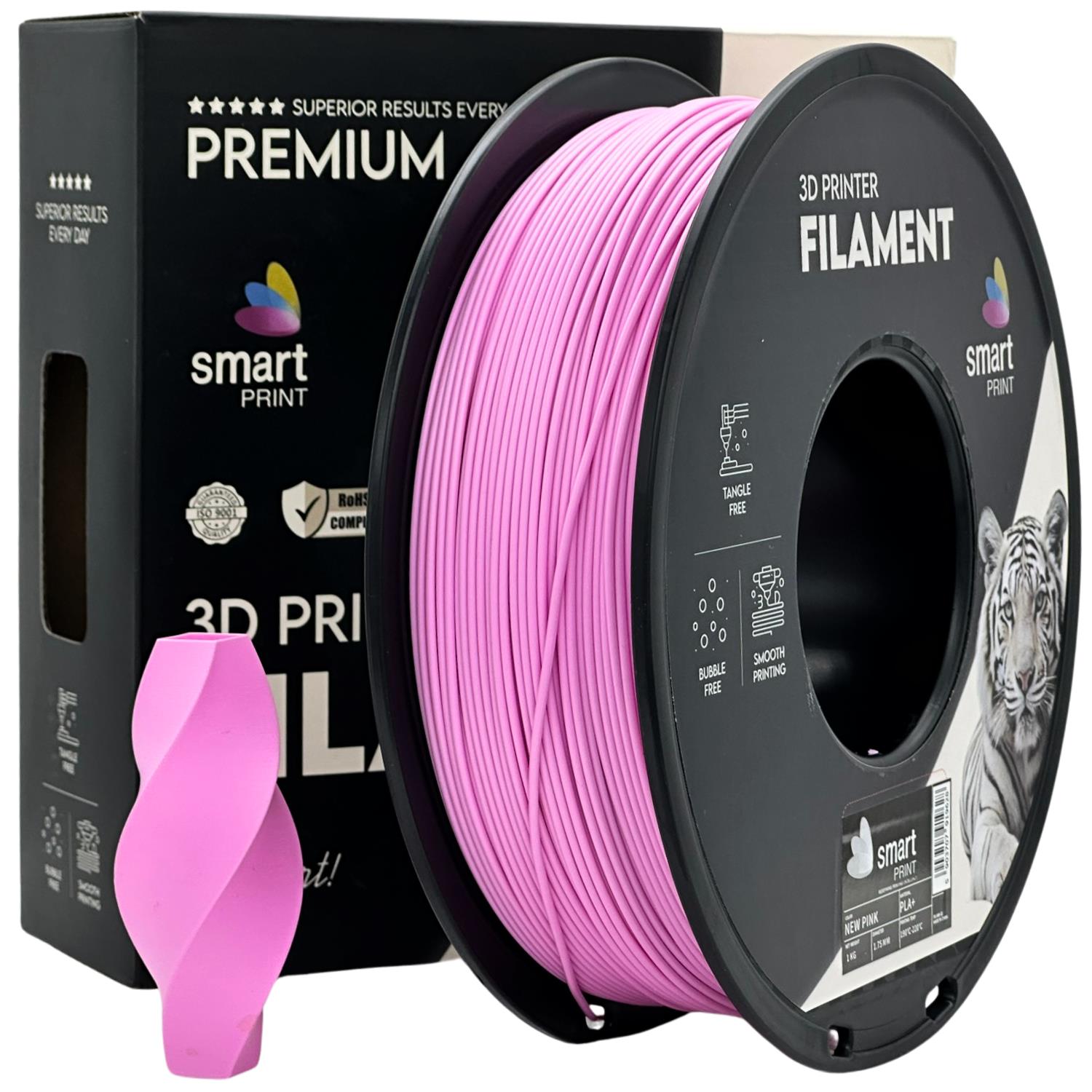 PLA+ Pink Filament Spule, Smart Print, 1,75 mm
