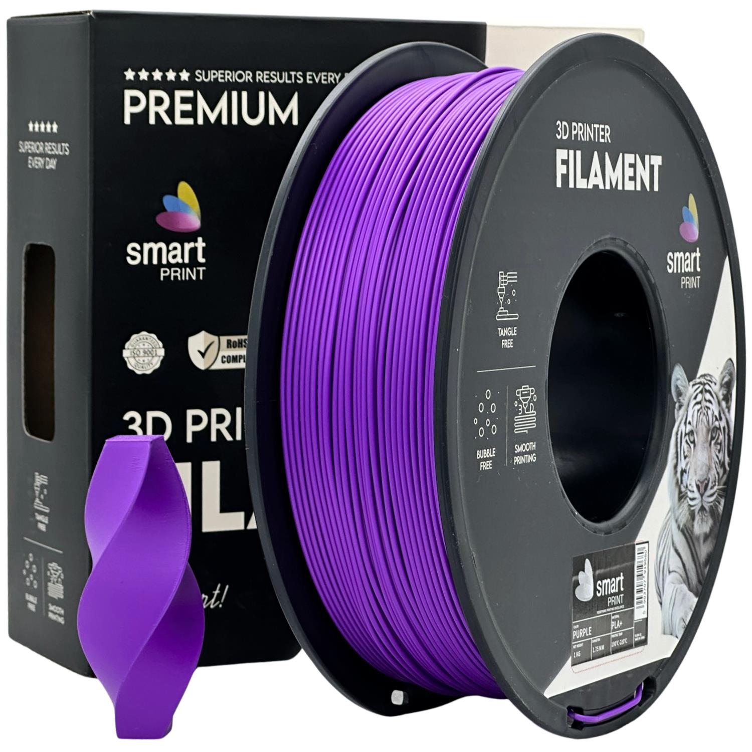PLA+ Violett Filament Spule, Smart Print, 1,75 mm