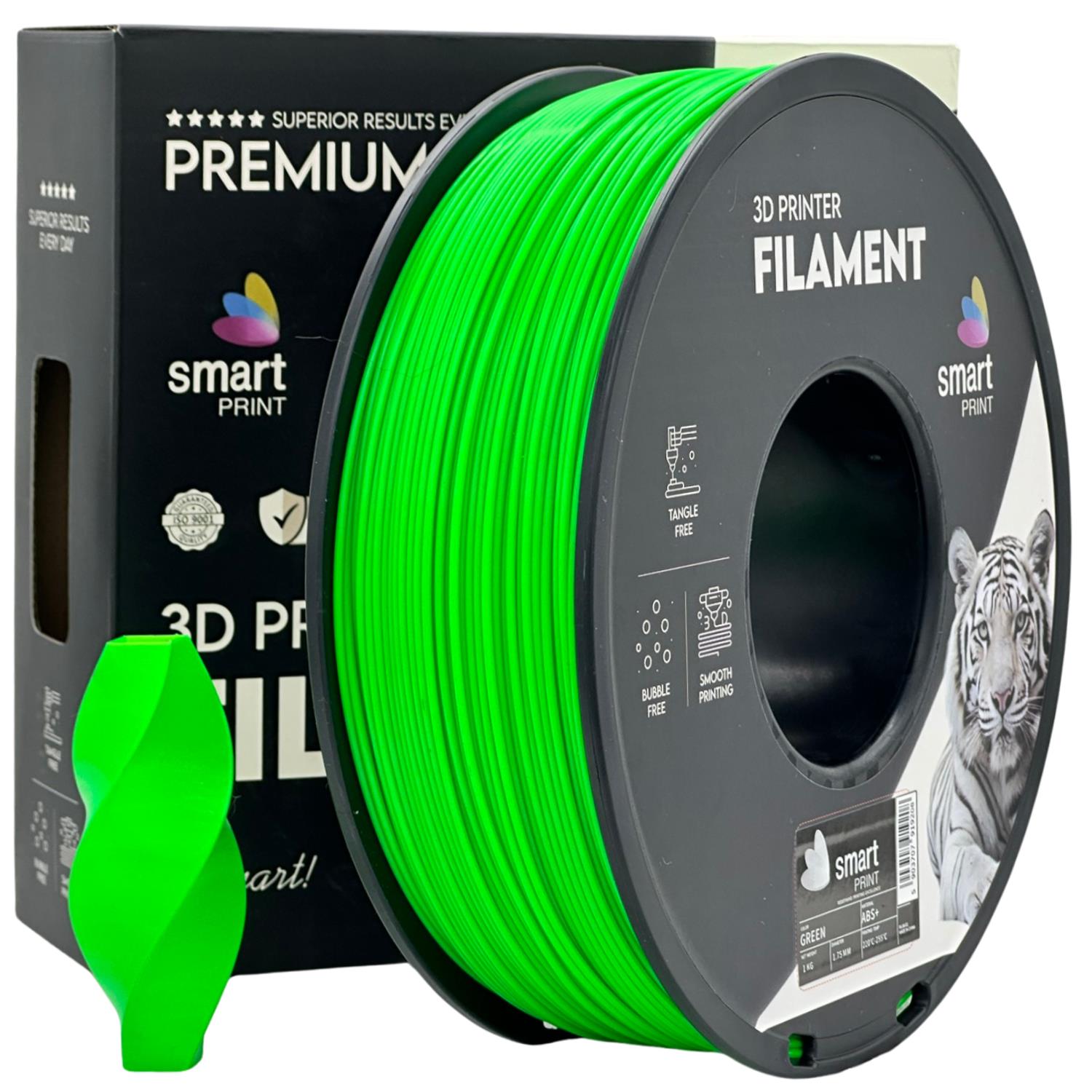 ABS+ grün Filament Spule, Smart Print, 1,75 mm