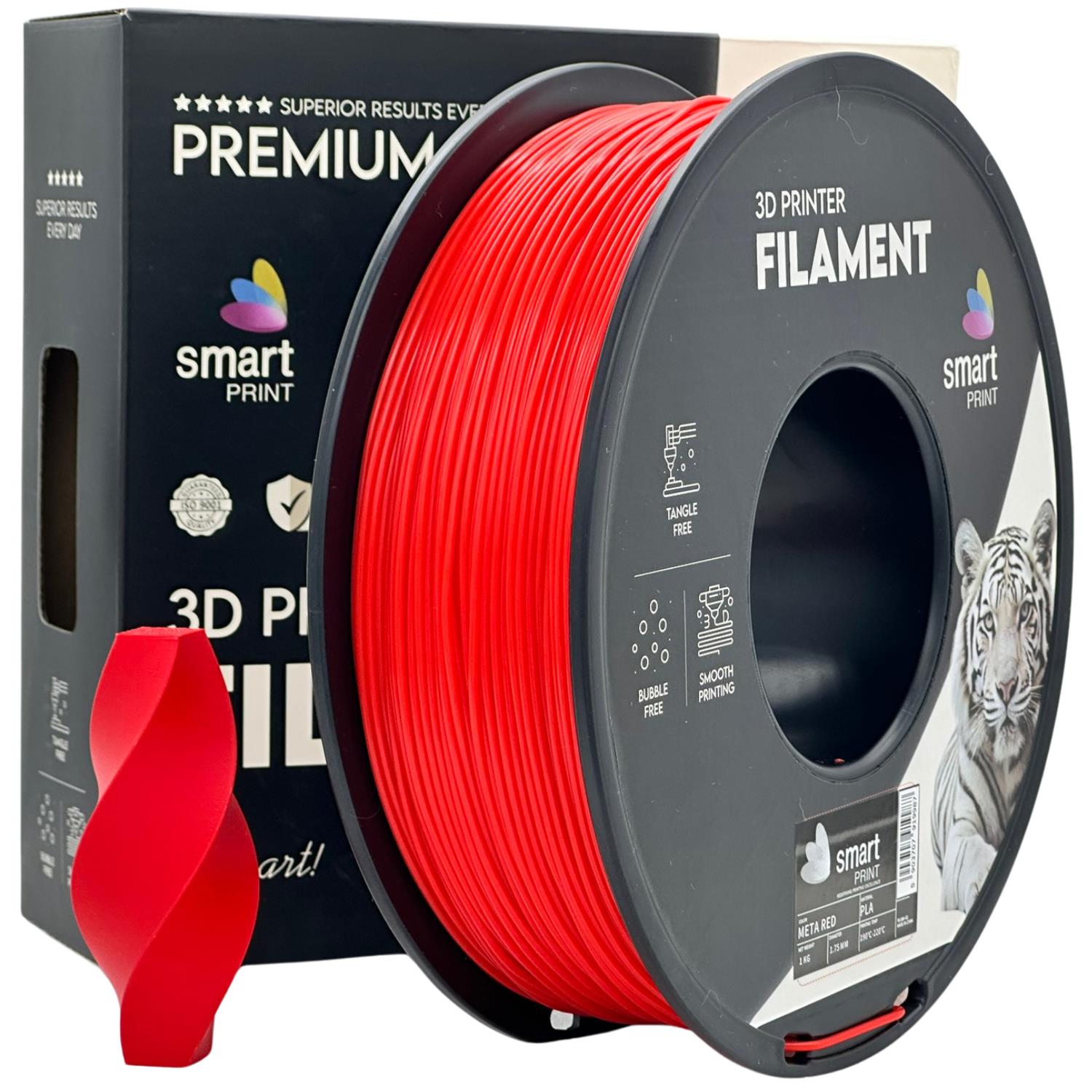 PLA META rot Filament Spule, Smart Print, 1,75 mm