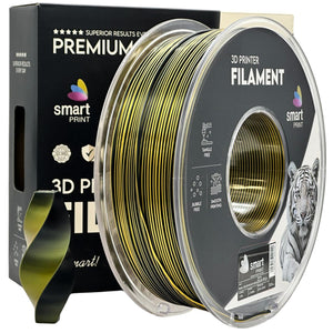 Filament Silk PLA Zweifarbig Schwarz Gold | Smart Print