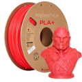 PLA+ Satinrot Filament Spule, Polymaker, 1,75 mm
